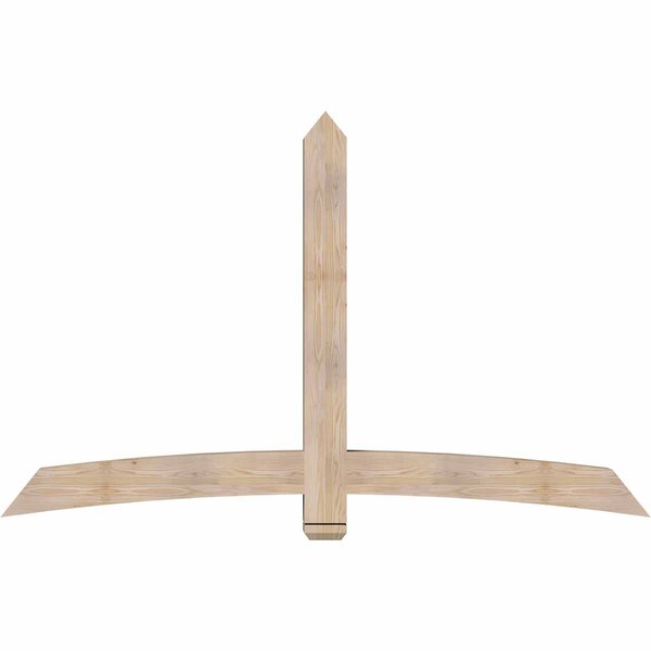 Ekena Millwork Bellingham Smooth Timber Gable Bracket, Douglas Fir, 84"W x 53"H x 5 1/2"D x 5 1/2"F, 15/12 Pitch GBW084X53X0606BEL00SDF - main